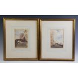 Philip Van Dyck Browne (1801-1868), Pair of watercolours on paper