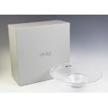 A Lalique Coupe China Mood Incolore glass centre bowl,