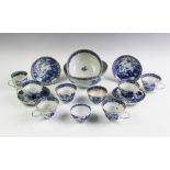 An 18th century Chinese porcelain part tea service,