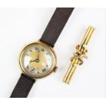 A 9ct gold wristwatch