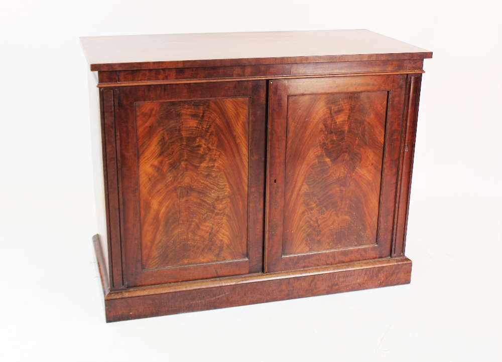 A William IV mahogany press cabinet,