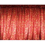 A large pair of Damask curtains,