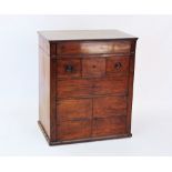 A Dutch mahogany bedroom wash cabinet, circa 1820,