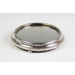 A Victorian silver mounted glass cake plateau,
