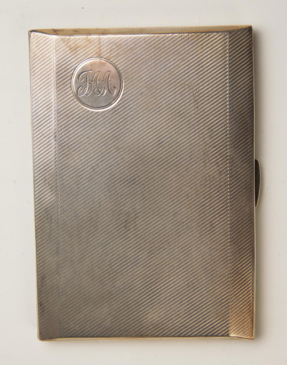 A silver cigarette case, - Image 2 of 2