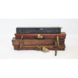 A late 19th century leather gun case by Robert Rhodes, Wolverhampton,