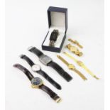 An assorted selection of wristwatches,