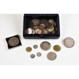 A collection of silver and cupro-nickel English and foreign coinage