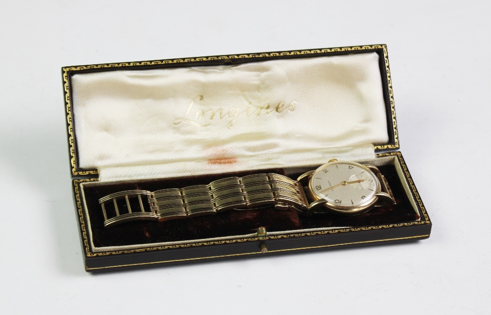 A gentlemen's Longines 9ct gold wristwatch, - Image 2 of 2