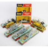 A collection of Dinky Toy naval vessels,