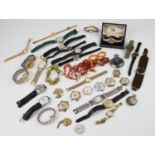 A quantity of wristwatches and movements,