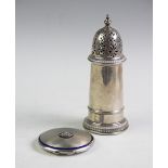 A George V silver sugar caster,