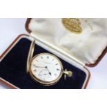 A 9ct gold full hunter pocket watch Thomas Russell & Son, Liverpool,