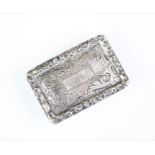 A George IV silver vinaigrette,