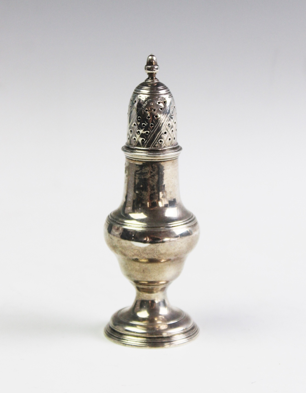 A George III silver sugar caster,