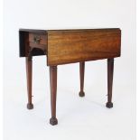 A George III rosewood Pembroke table, circa 1780,