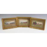 A set of three Victorian silkwork Stevenographs,