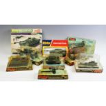 A collection of Dinky Toy military vehicles