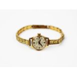 A lady's 18ct gold Gigandet Incabloc wristwatch,