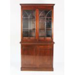 A Victorian mahogany library bookcase,