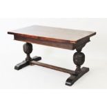 A 17th century style oak refectory table