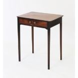 A George III mahogany side table,