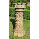 A large crown top chimney pot by Farnley & Co