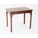 A George III mahogany side table, circa 1780,