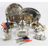 A selection of silver plate,