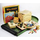 A vintage boxed bagatelle board by Corinthian,