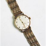 A gentlemen's Longines 9ct gold wristwatch,