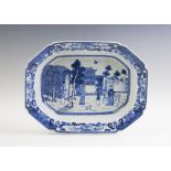 An 18th century Chinese blue and white meat dish,