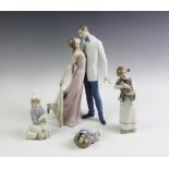 Four Lladro figures