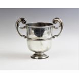 A George V two handled silver presentation trophy,