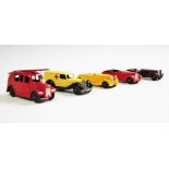 A collection of early Dinky Toy model vehicles,