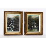 English School (20th Century), Pair of oils on board,