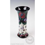 A Moorcroft vase of waisted cylindrical form, from the ?Tribute to Charles Rennie Mackintosh?