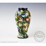 A Moorcroft vase of inverted baluster form, decorated with the ?Chapada Sun Conure? design by Sian