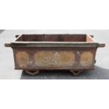 A W. H. Smith & Co of Whitchurch cheese vat in iron, brass and wood, the body decorated with painted