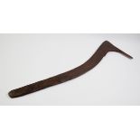 A rare Australian Aboriginal late 19th/early 20th century 'No 7' or 'swan neck' hunting boomerang