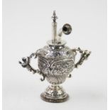 A Victorian silver wax jack, possibly William Comyns & Sons, London 1889, designed as a two