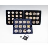 An assorted collection of proof coins and other coinage to include Diamond wedding photographic