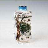 A Moorcroft waisted vase, decorated with the 'Winter Feed' design by Anji Davenport 2009, numbered