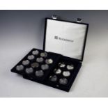A Westminster set of seventeen Queens 80th Birthday Silver 2006 Coin Collection, within box and with