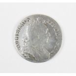 A William III silver coin, dated 1695, weight 29.8g, 38.6mm diameter, 2mm thick