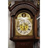 An oak cased long case eight day clock by Joseph Swinnerton, circa 1730, probably Sutton,