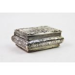 A 19th century continental silver snuff box, import marks for Edwin Thompson Bryant, London 1892, of