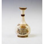 A Macintyre Burslem vase commemorating the Coronation of George V in 1911, makers mark to base