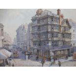 Blanche Baker (1844-1929), Watercolour on paper, The Dutch House, Bristol, Monogrammed 'BB' lower