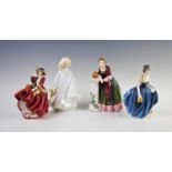 Four Royal Doulton figurines, comprising: limited edition 'Florence Nightingale' (HN3144),